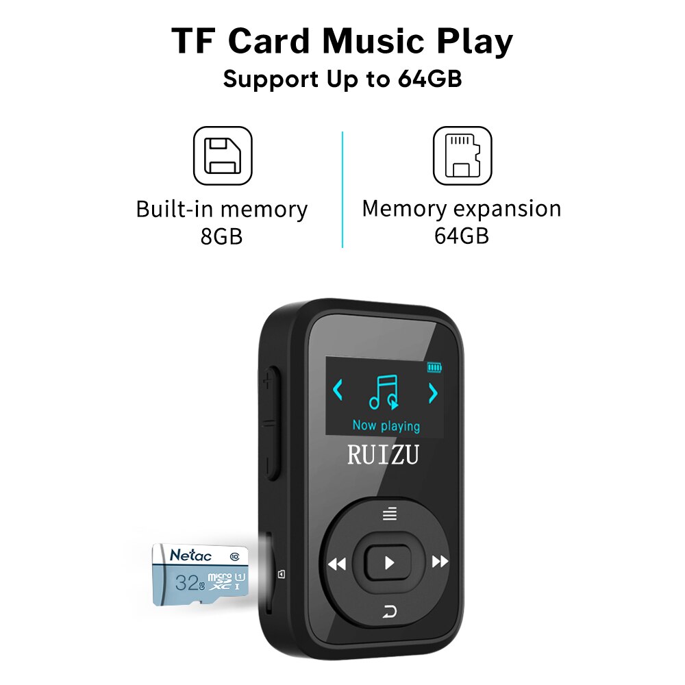 Lauf MP3 Spieler Bluetooth Mit Kopfhörer Mini Radio Musik MP3 Spielen Tragbare Walkman Mit Radio/FM/Rekord Für Sport