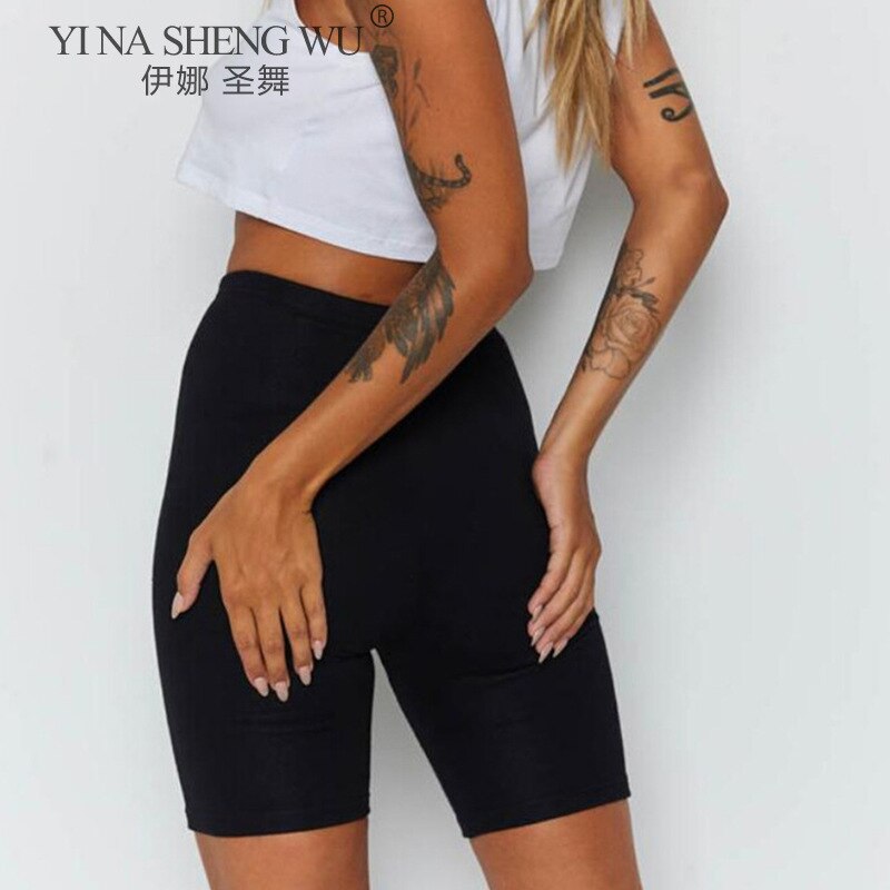 Vrouwen Zomer Fietsen Yoga Shorts Stretch Basic Korte Effen Kleur Broek Voor Vrouwen Kleding Pantalones Sexy Mode Trainingsbroek