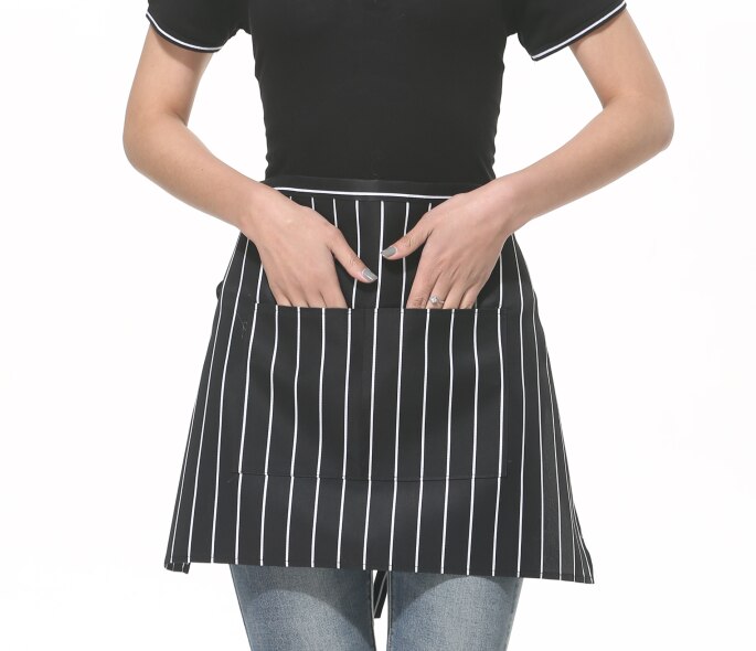 Hotel Uniform Attendant Apron Waiter Apron for Kitchen: Purple 