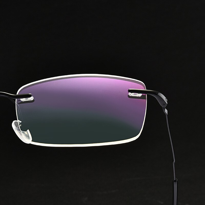 Bclear legering montuur bril randloos montuur heren zakelijke stijl bijziendheid brillen en optische brillen