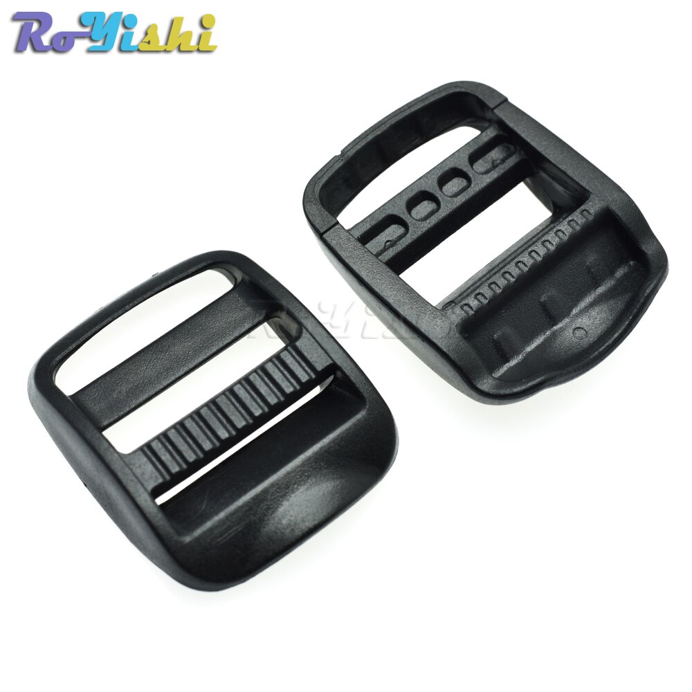 3/4&quot; 1&quot;Plastic Ladder Lock Slider Buckle Black for Backpack Straps Webbing Size 20mm 25mm