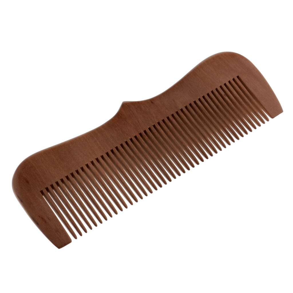 Handcraft Peach Wood Comb Non-Static and Eco-friendly for Scalp Massage Hair Health -6" Fine Toothed