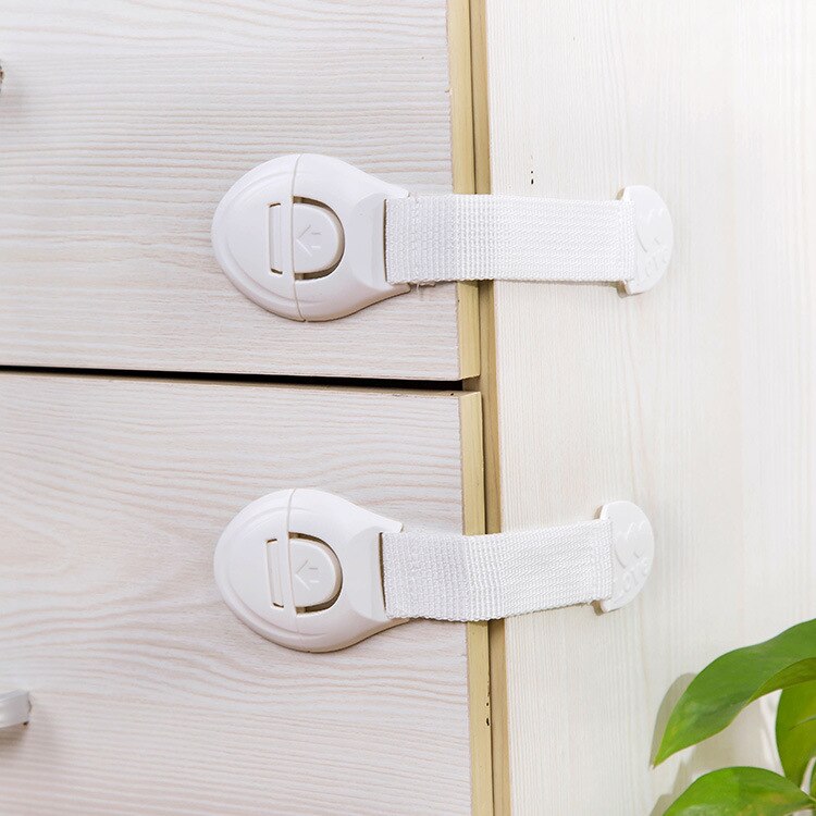 5Pcs/Lot Baby Safety Lock Baby Security Locks Window Safety Locks Plastic Cabinet Door Drawer Refrigerator Lock Child Protection