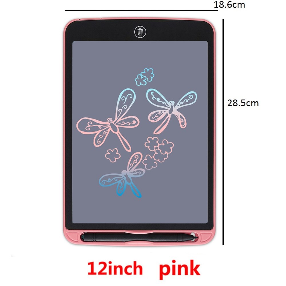 12 Inch Kleur Lcd Schrijven Tablet Digitale Tekening Elektronische Handschrift Pad Graphics Board Kids Art Schrijfbord Kinderen: new pink