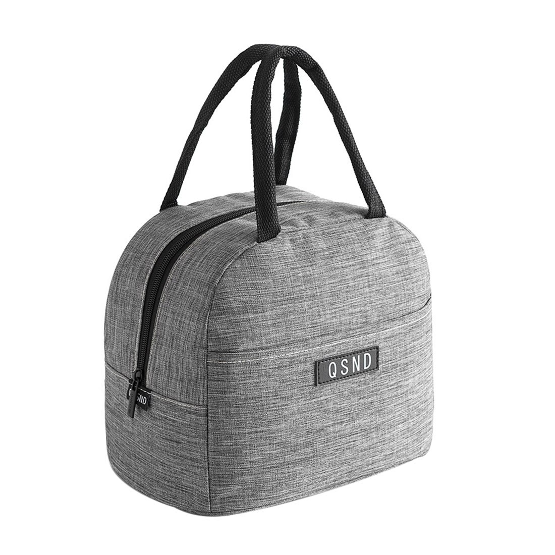 Hot Vendas de Alimentos À Prova de Óleo Sacos de Piquenique Portátil Sacos de Tote Da Forma Bento Estudante Almoço Térmica Tote Almoço Isolados Sacos De Armazenamento: Gray