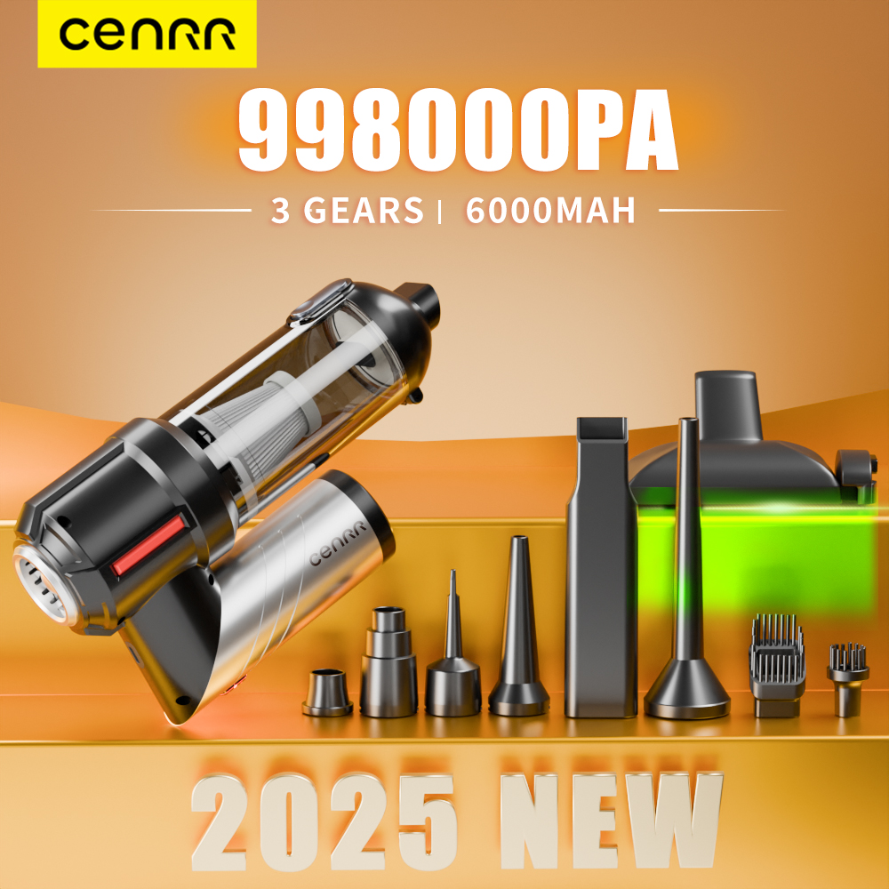 CENRR 998000PA Car Vacuum Cleaner Powerful Mini Cordless Portable Vacuum Cleaner for Home Appliance Handheld Blower Car Cleaner
