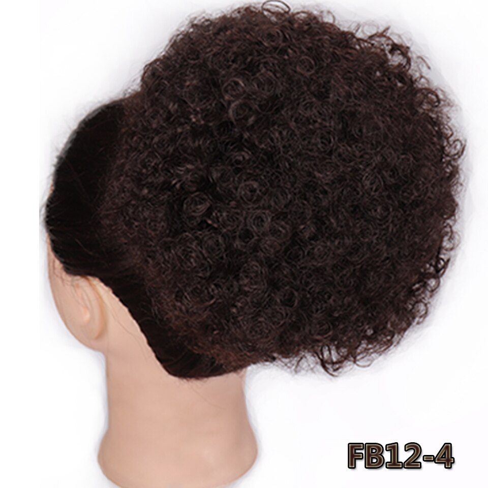 SHANGKE Synthetic Afro Puff Hair Bun Curly Hair Accessories Drawstring Ponytail Women's Chignon Hair Clips in Hair Extension: 4