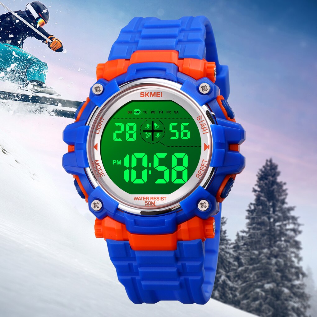 SKMEI Youth Boys Girls Watches Sports Digital Young Childrens Watch LED Waterproof Kids Alarm Clock Watch montre enfant 1616
