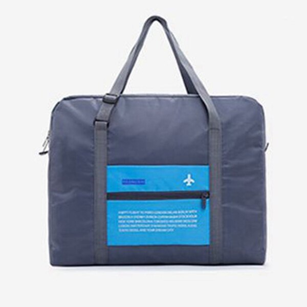 Borsa da palestra Sacchetto di acqua Pieghevole di sport Zaino Da Viaggio Pieghevole Impermeabile Terylene Uomini/Donne di sport di Grande Capacità Handag tutto'aperto: GreyBlue