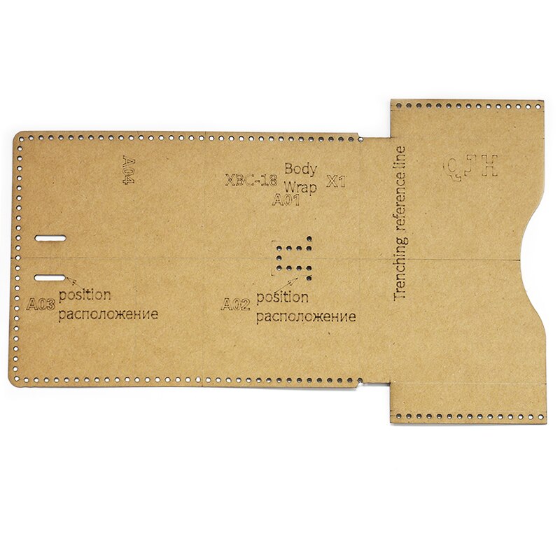 Gabarit artisanal en cuir outils de bricolage papier kraft fait à la main, sac de carte de visite, sac de couture, moule