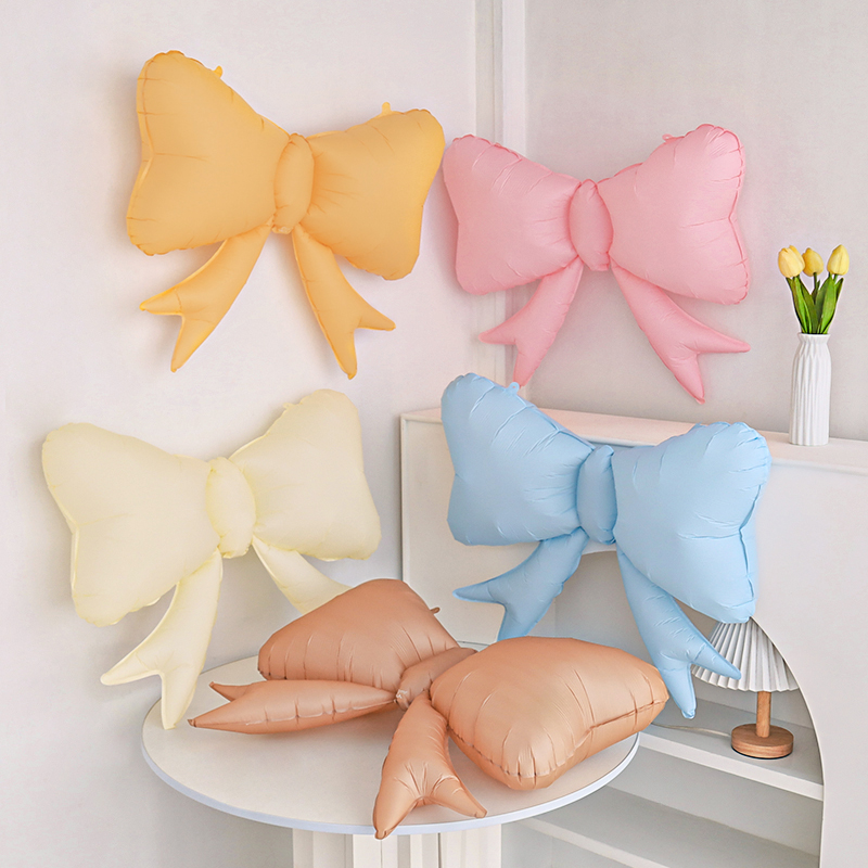 Strikvormig thema folie matte strik kinderverjaardagsfeest decoratie grote vlinderballon fotorekwisieten jubileum evenement decoratie