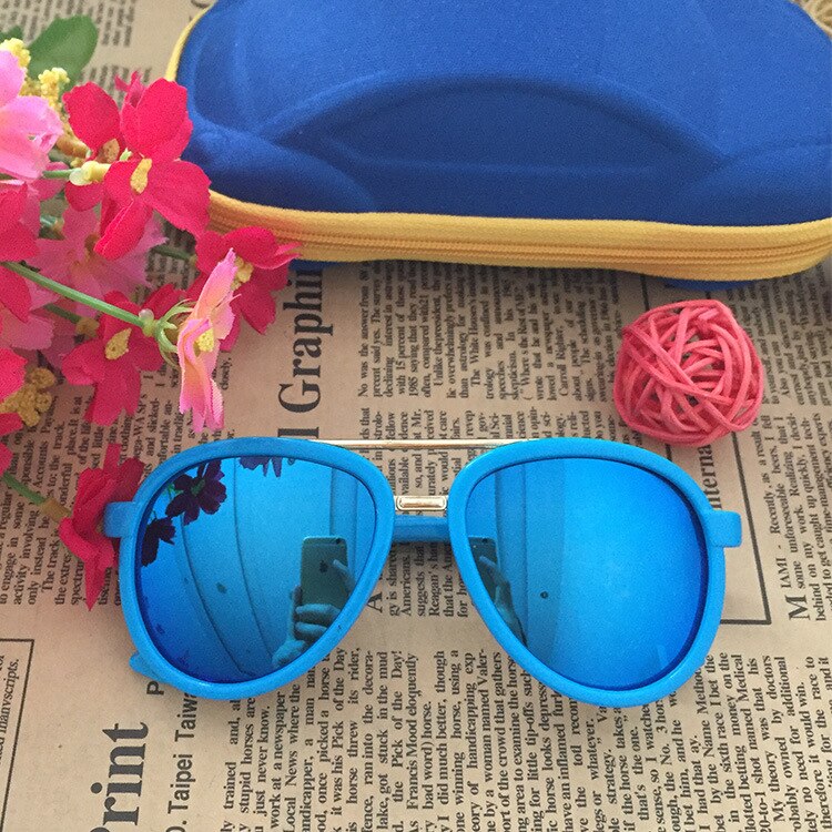 Søde suqare børn solbriller mærke børn piger drenge toddler solbriller oculos de sol infantil: Blå-blå