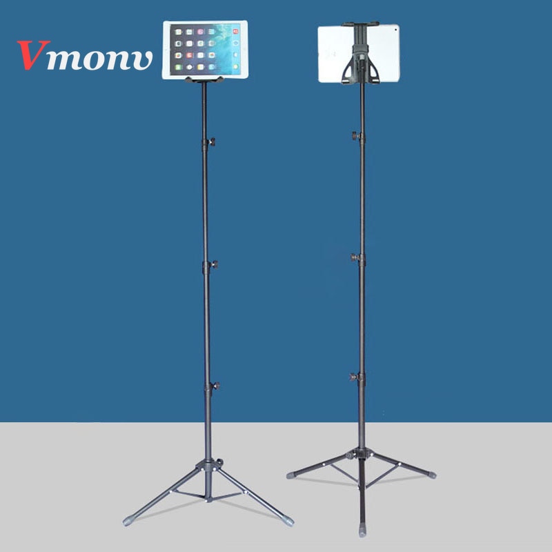 Tripod Rotation Tablet Holder Stand for Ipad Air Mini 2 3 4 Tablet Mount 7-13 Inch Tripod Stand for IPAD Pro 12.9 Samsung Xiaomi