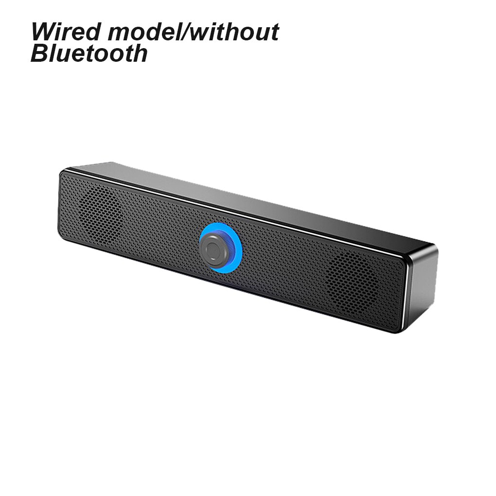 Home Theater TV Sound Bar Speaker Wired Wireless Bluetooth-compatible Surround Soundbar For PC TV Outdoor Speakers Remote: wired without BT