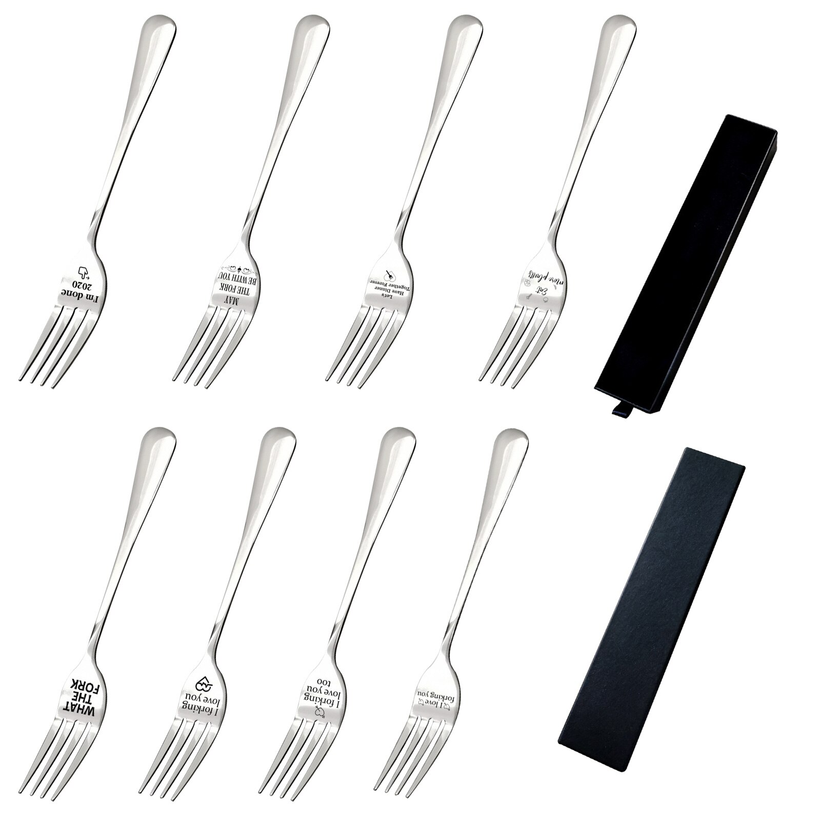 Stainless Steel Dinner Fork Dessert Forks Silver Steak Dinnerware Rose Gold Dessert Fork Kitchen Party Tools