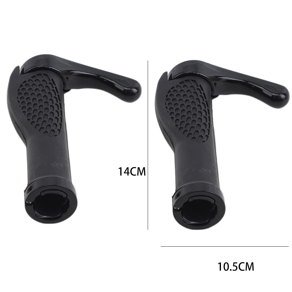Cycling Handle Grip Bar End Durable Anti-slip Rubber Aluminum Alloy MTB Mountain Road Bike Bicycle lock-on Handlebar Cover