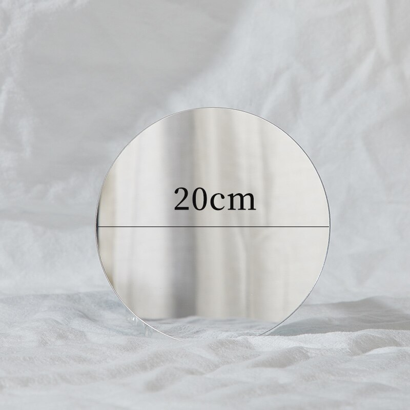 Mirror Reflection Board Reflector Photography Props Shooting Background Ornaments Posing Props Photo Props Acrylic: AE22Diameter 20