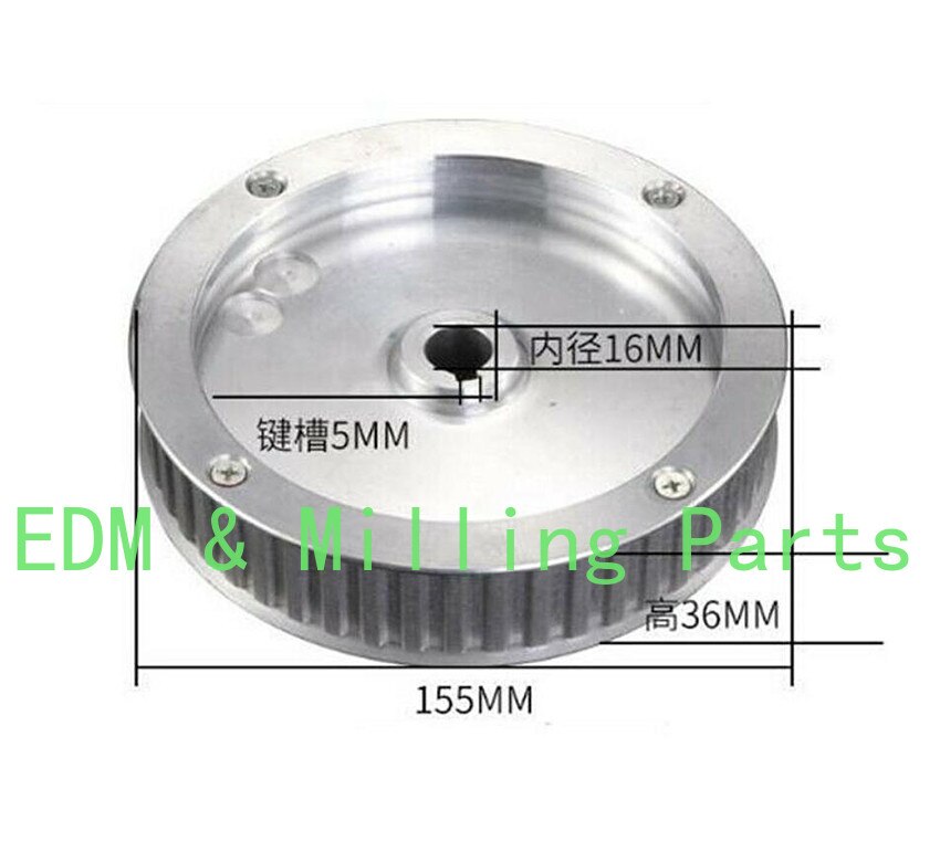 Cnc Freesmachine Spindel Poelie Aluminium Versnelling Verticale Voor Bridgeport Mill Deel