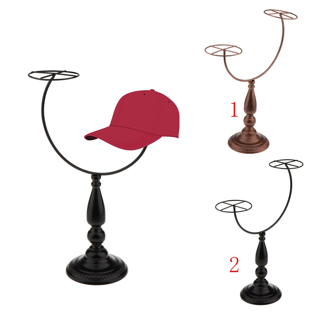 Showcase 2 hängare hållare peruker hatt lock förvaring display stativ