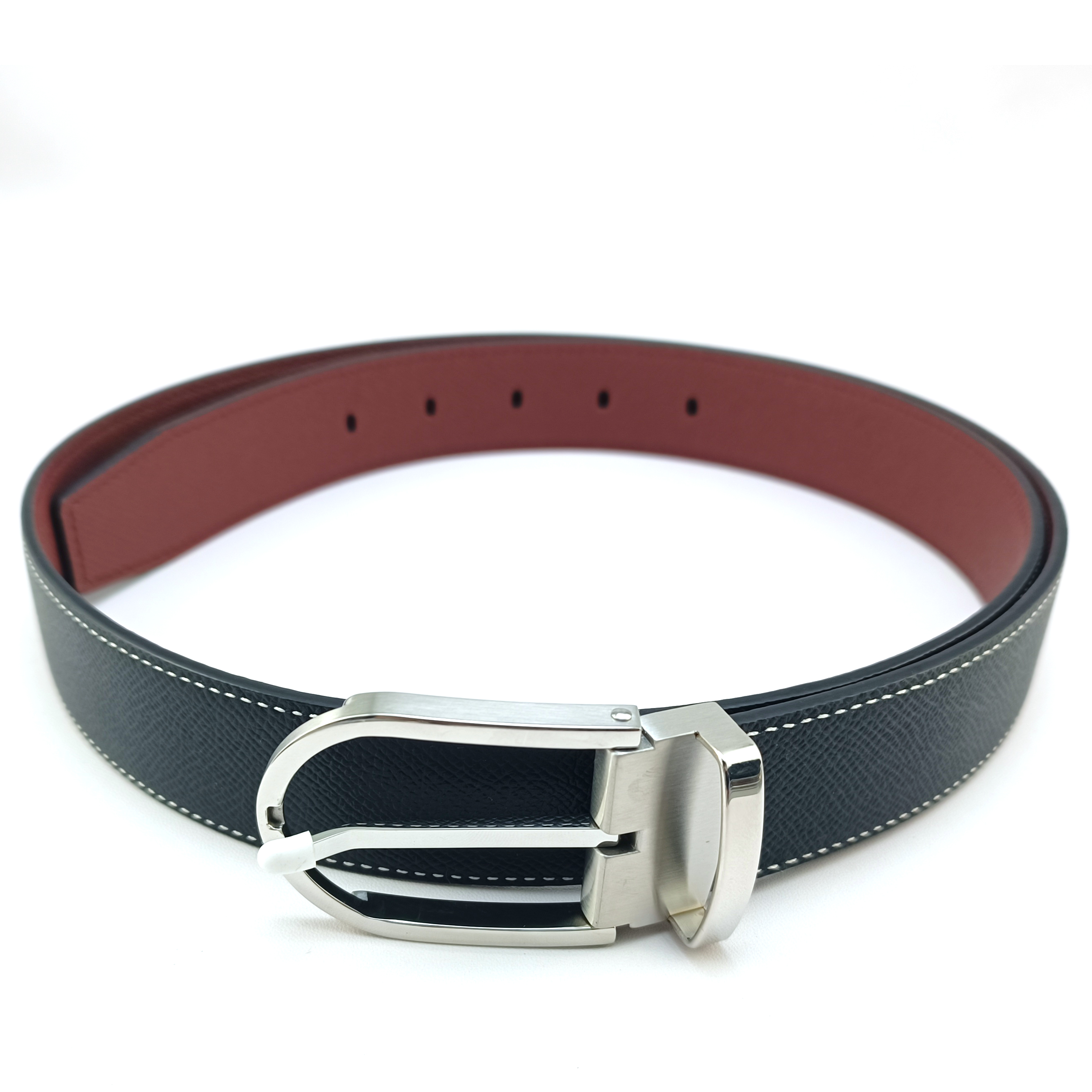 Casual Riem - 35mm Breedte - PU Leer - Roestvrijstalen Gesp - Unisex Volwassenen: Groente / 100cm
