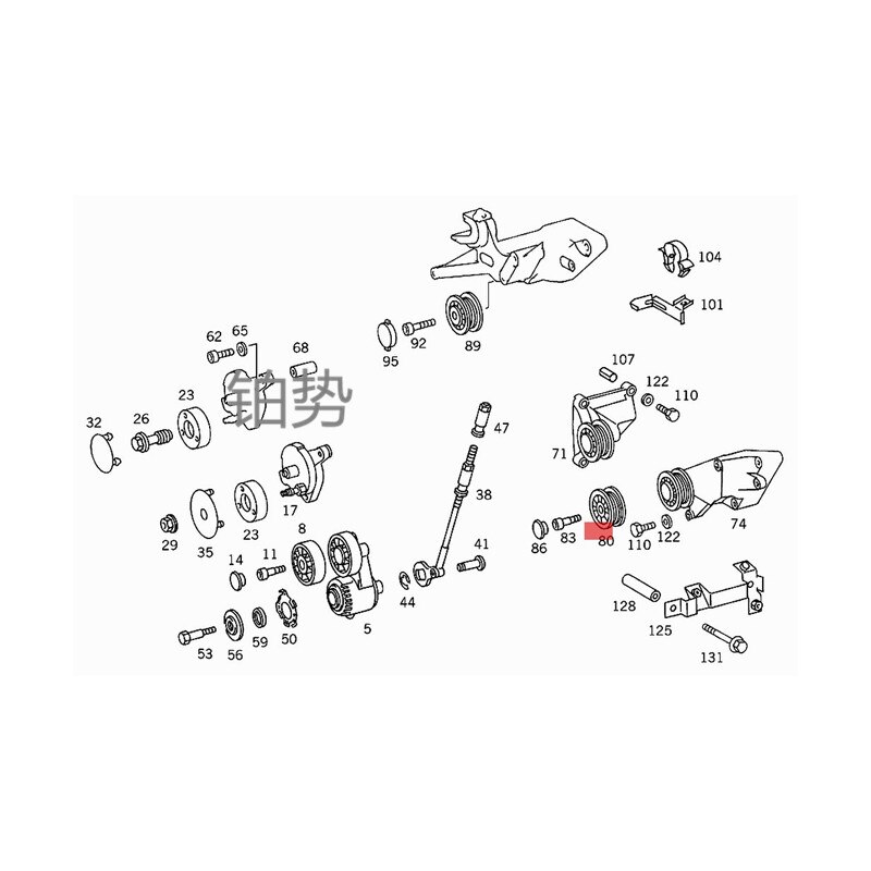 Tensor de la correa del -mer ced esb enz500 E / AMG 500 E 500, 400 SE 500 S 420, seg 500/S 500 W124 W140 A1192000470 / 1192000470