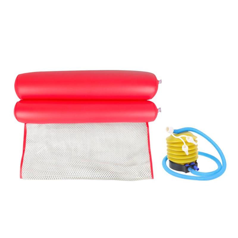 Colchoneta inflable plegable para piscina, hamaca de agua para verano, cama flotante, colchón de natación para niños y adultos: 10