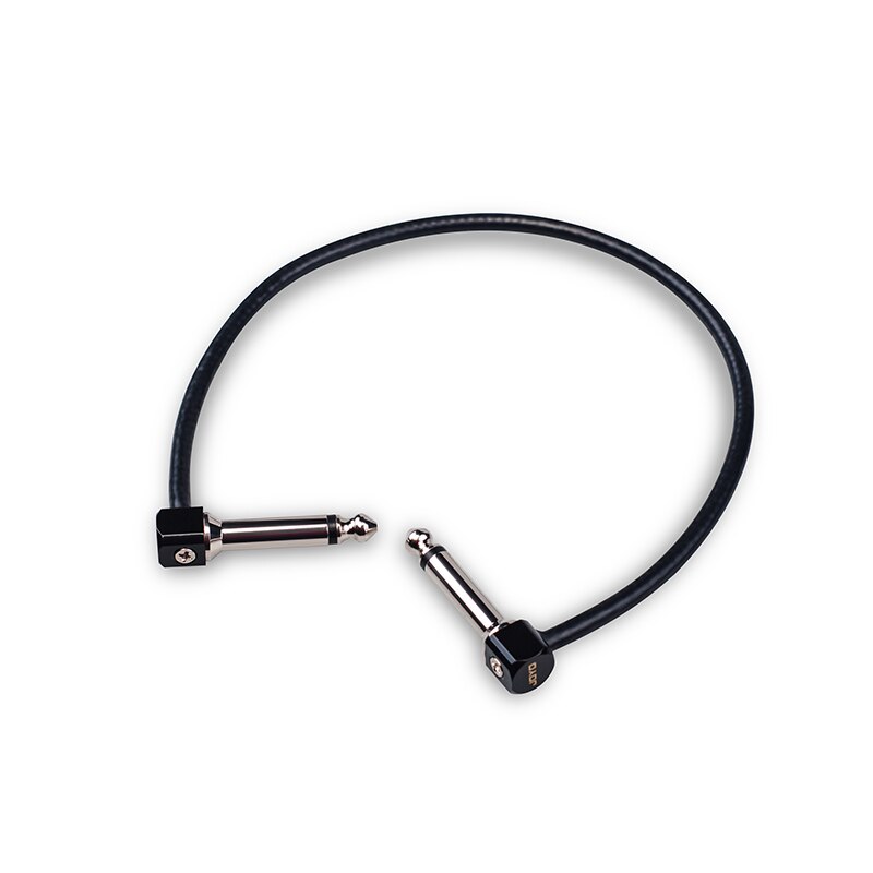 JOYO CM-16 8CM Guitar Effect Pedal Cable For Guitar Line 6.35mm Shielded Mono Cable Screening Right Angle Plug: CM-17   30CM Cable