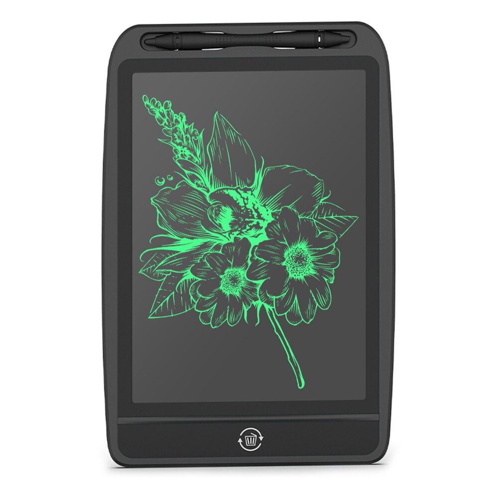 8.5/13.5 inch Mini LCD Writing Tablet Student Graffiti Kids Partially Erasable Colorful Notepad Doodling Drafting Graphics Board: 13.5 inch black