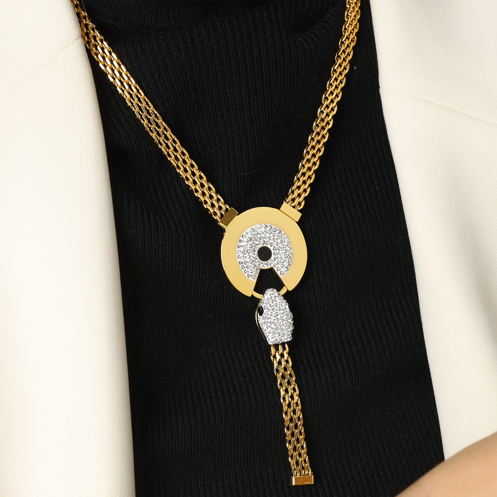 Zware Dikke Lente Ketting Slang Sieraden Set Voor Vrouwen Mode Ketting Fancy Stijl Trendy Accessoires