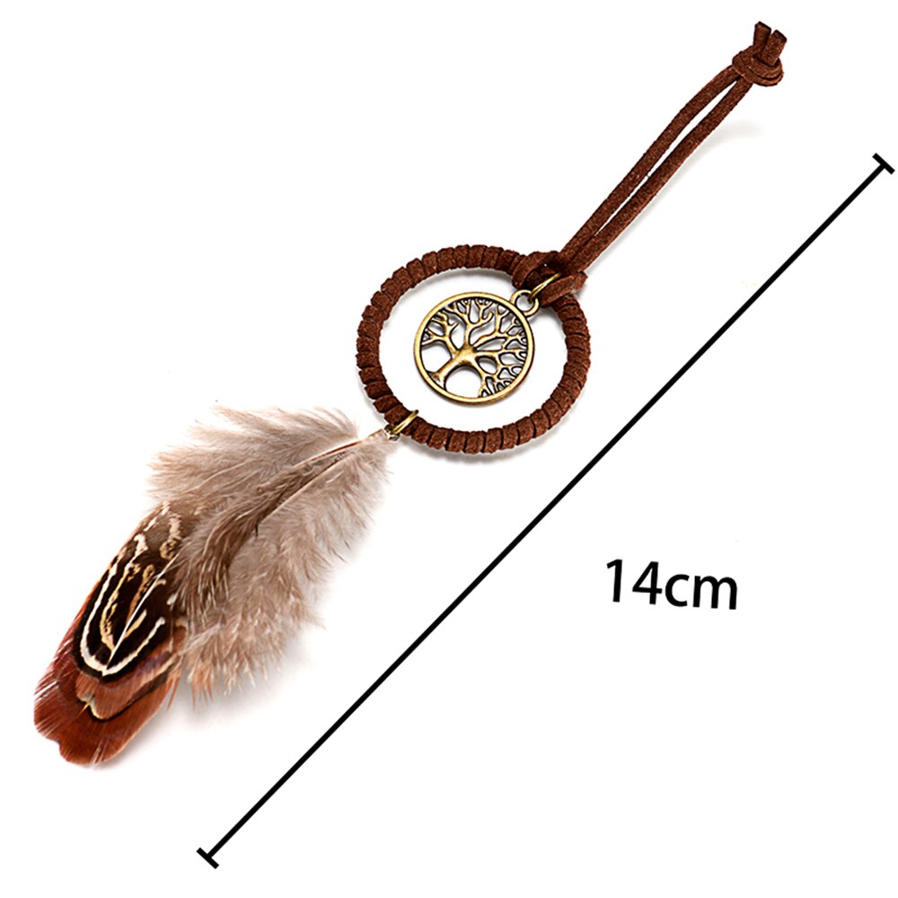mini łapacz snów wisiorek robić samochodu wiszące ozdoby indyjski Dreamcatcher wiatr kuranty Dom dekoracje wnętrze auta ozdoby zawieszenia