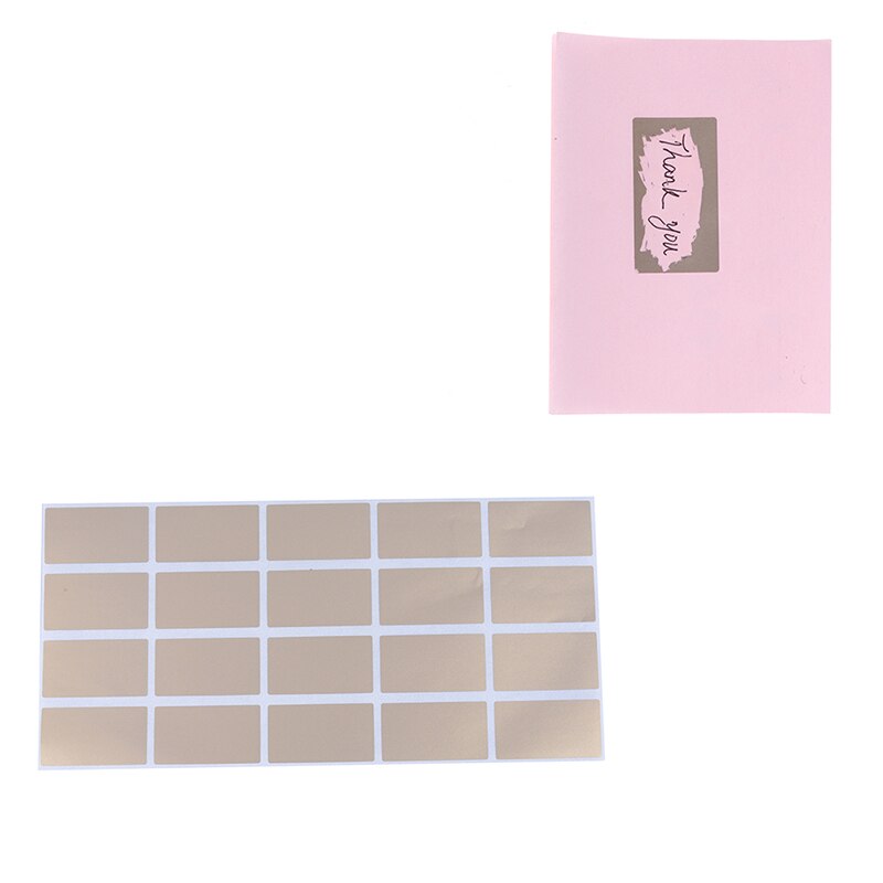 Krasetiketten, 10 vellen krasstickers, 50 x 25 mm, rechthoekige