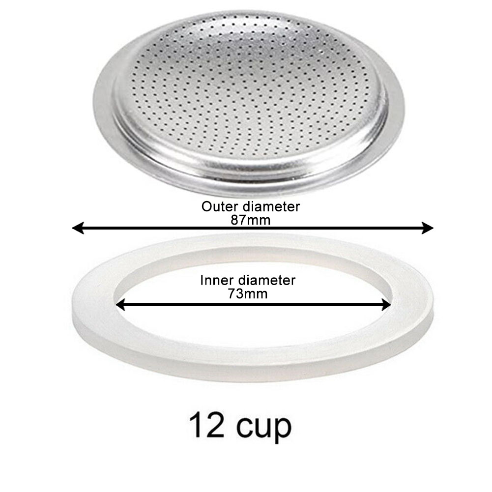 Coffee Rubber Rings Italian Moka Pot Flexible Washer Gasket Ring Coffeeware Replace For Cups Moka Pot Espresso Coffee Makers: Orange