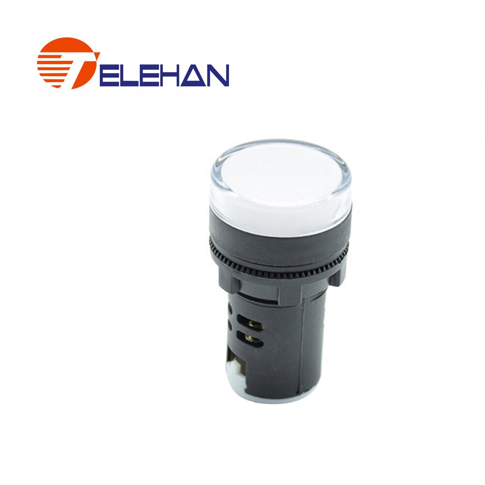 AD16-22DS, 12/24/48/110/220/380V AC/D, Dia 22mm pilot lamp, indicator lamp, signal lamp, signal indicator, panel indicator: White