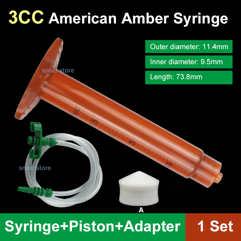 Kunststoff-Flüssigkeitsspender, Spritzenzylinder-Nadeladapter, 3 cc, 5 cc, 10 cc, 30 cc, 55 cc, Kleber-Dosierdüse mit Kolben und mit Skala: verrotten