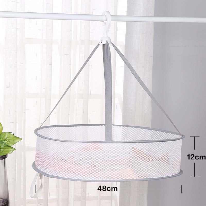 Windproof Clothes Drying Net For Sweater Bra Underwear Hanging Drying Rack Laundry Basket Mesh Folding Nets Flat Out to Dry: 11fine-mesh