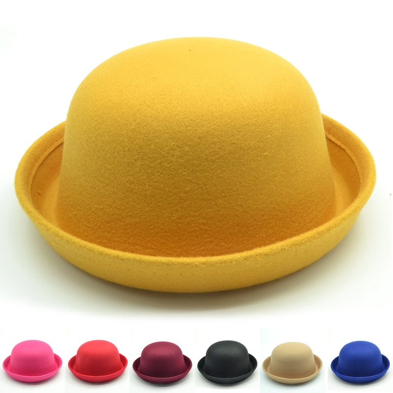 Brand Little girls fedora hat Dome cap Children dr. Grandado