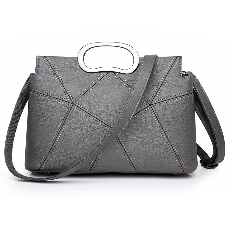 Vrouwen Handtassen Mode Hoge Pu Leer Vrouwen Tas Open Metalen Ring Enveloppen Draagbare Schouder Handtas 3883