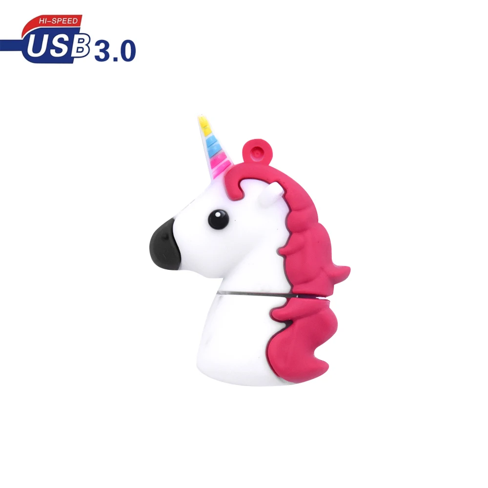 Mini clé USB 3.0, support à mémoire de 4GB 8GB 16GB 32GB 64GB, joli dessin animé licorne, cheval coloré: style 5 / 8 GO