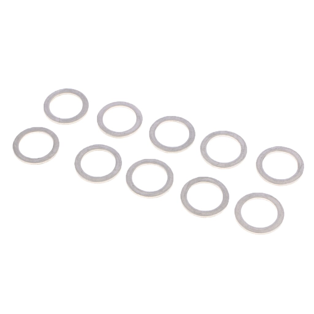 Perfect Oil Drain Plug Gaskets Metal Washer Assortment Kit Silver