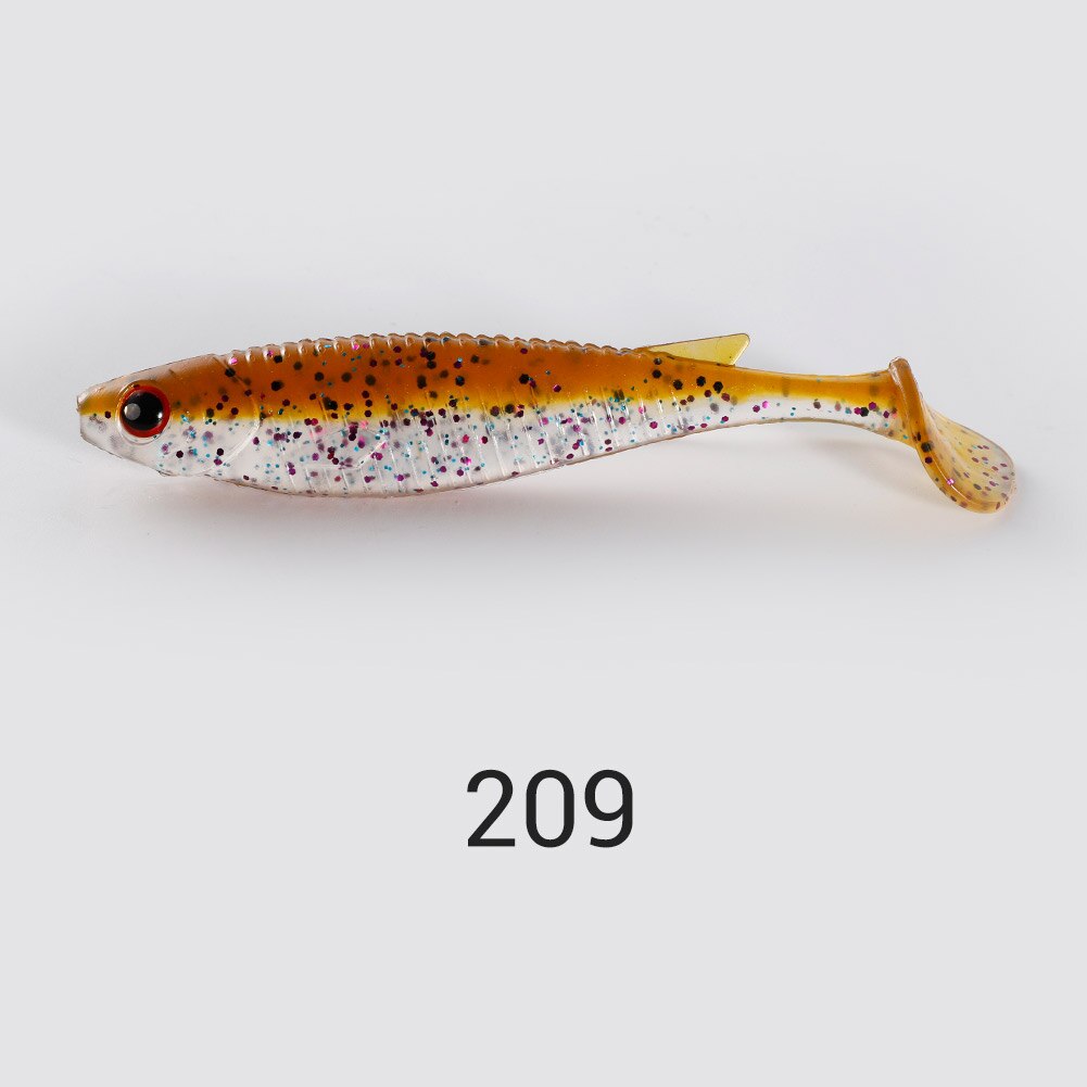 Noeby – leurre souple en PVC avec queue de pagaie, appât artificiel Wobbler idéal pour la pêche au brochet, yeux 3D, 11.5cm, 13.6g: 209
