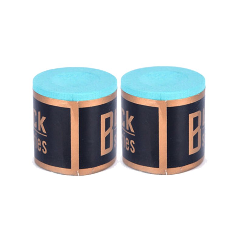 2 Pcs Biljart Krijt Zwembad Keu Snooker Cilindrische Niet Giftig Geen-Slip Accessoires Und: Licht Groen