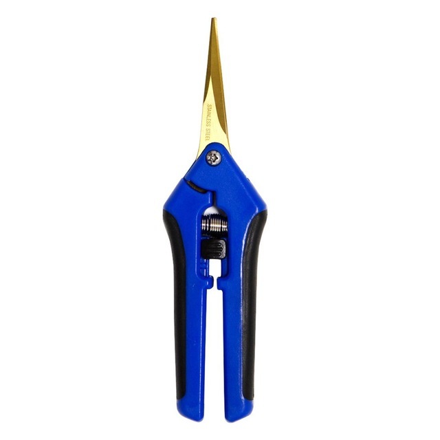 6.5in Multifunctional Curved Blades Garden Pruning Shears Whic Cut Diameter Flowers Branch Shears Tools For Orchard And Garden: 1PC blue