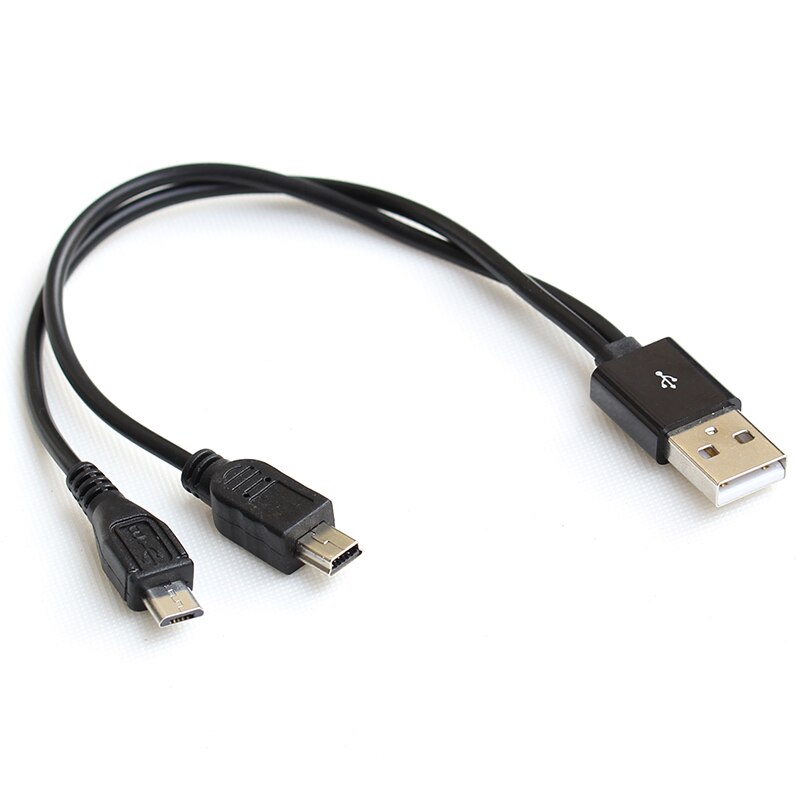 Cable de carga Micro USB multifuncional para Android y dispositivo Mini USB, 15cm