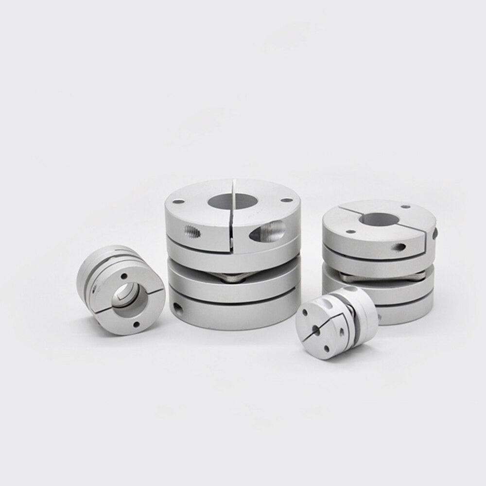 1pc D26L35 Aluminum alloy double diaphragm coupling elastic connector D26mm L35mm ball screw step servo motor encoder computer