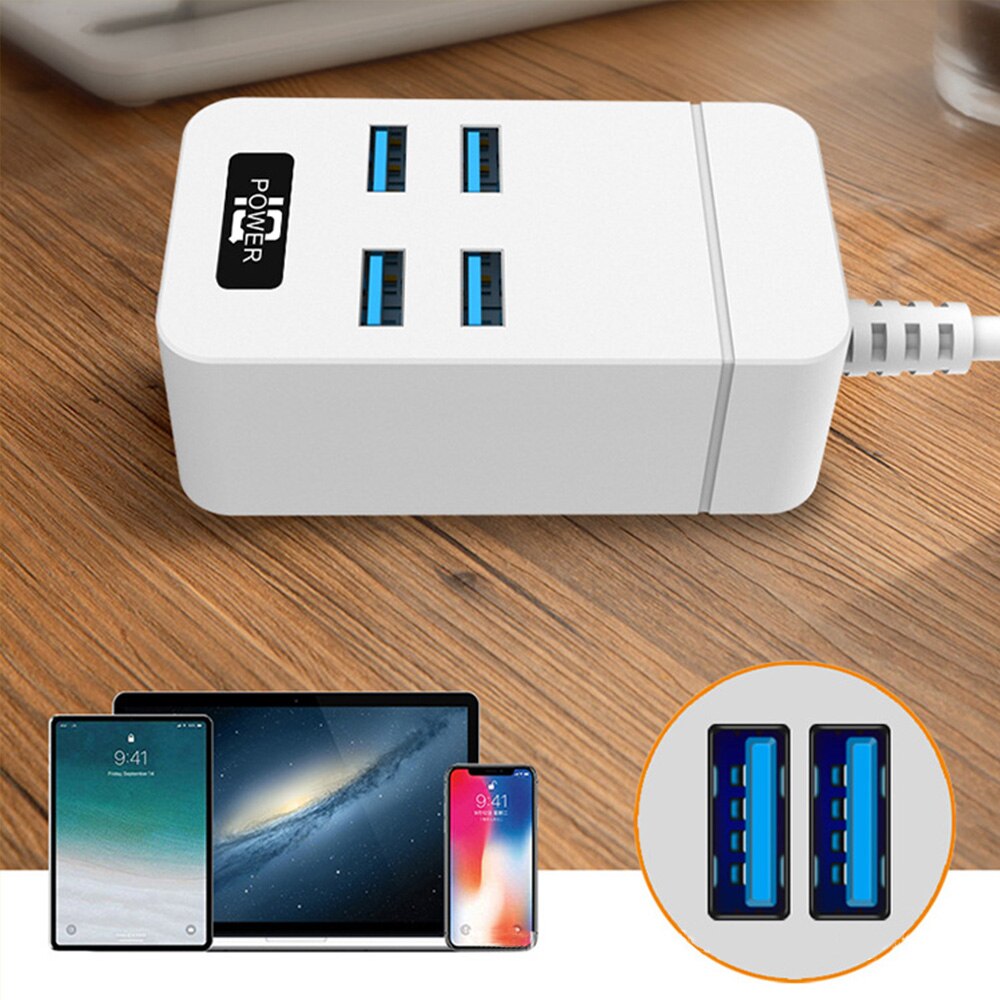 Multi-Function Charging Socket 5V 3.1A With 4 USB Charging Ports Desk Charger Socket Power Outlet Charger Adapter Charging
