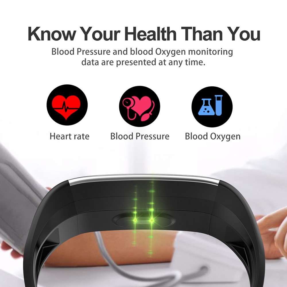 Smart Sport Bracelet Waterproof Fitness Watch Tracker Intelligent Exercise Machine Bracelet Color Screen Heart Rate