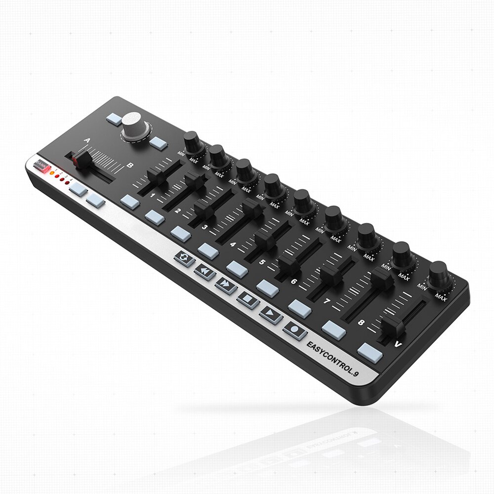 Worlde EasyControl.9 MIDI Keyboard Portable Mini USB 9 Slim-Line Control MIDI Controller Electronic Audio Equipment