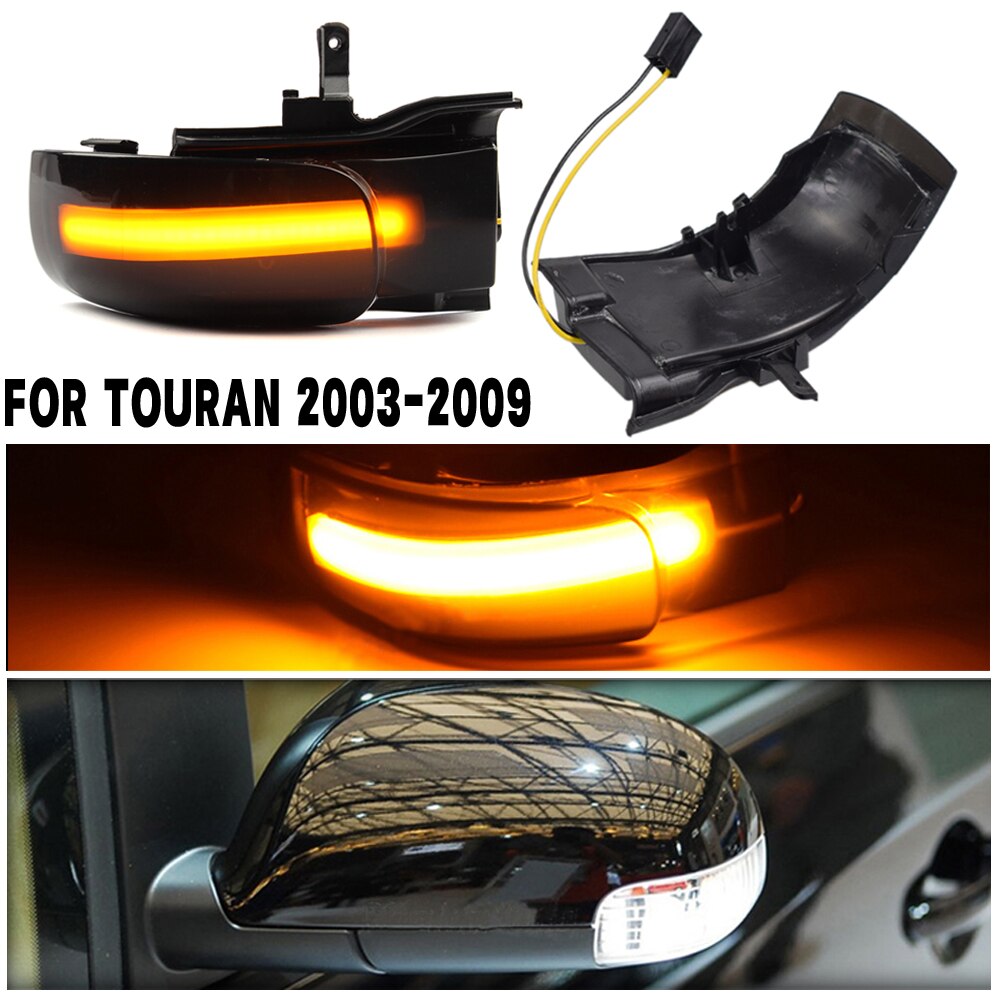 2x Für VW Touran 1T1 1T 2 2003 2004 2005 2006 2007 Dynamische Blinker LED Blinker Licht Seite lampe pfeil spiegel anzeige