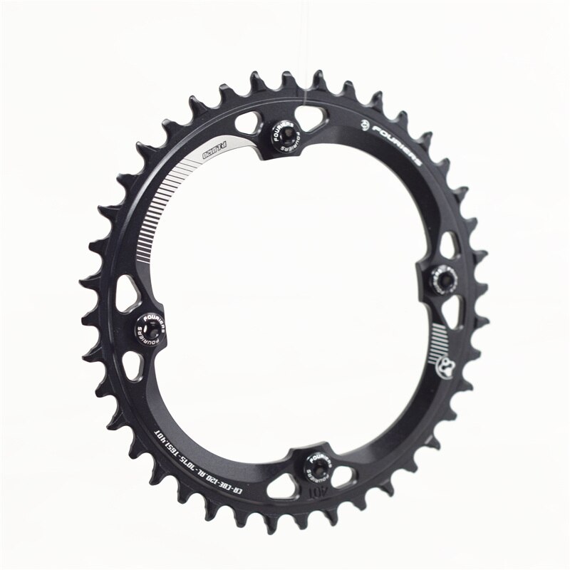 Fouriers mtb positivo e negativo rotonda dente piatto disco singolo mountainbike disco 94 96 104 120 bcd cykel kædehjul: Bcd 120-40t