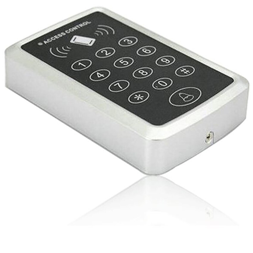Access Control Keypad 125KHz RFID Keypad Card Reader Access Control Keypad with Doorbell Button for Home Security 1000 Users